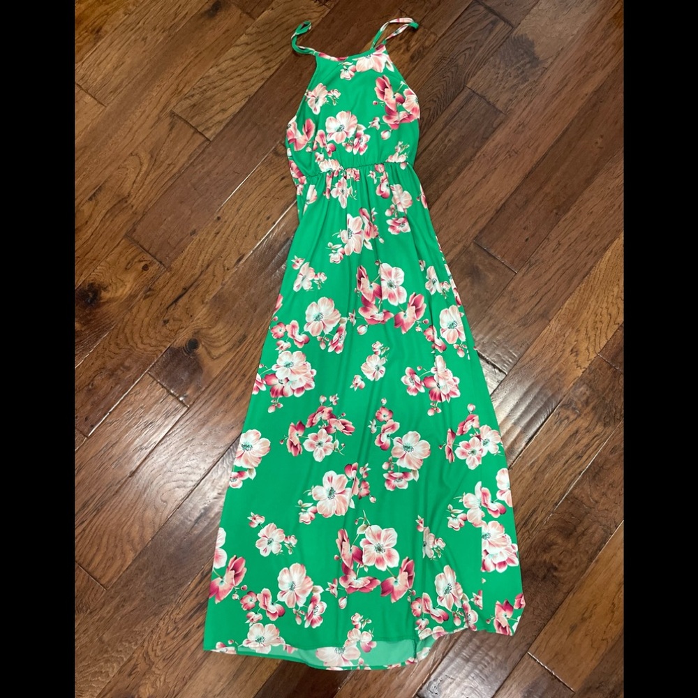 Boutique Green Floral Maxi